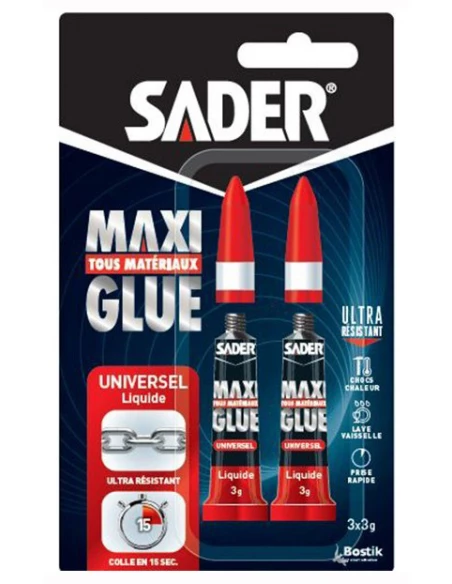 SADER Maxiglue liquide 2x3g liquide - SADER