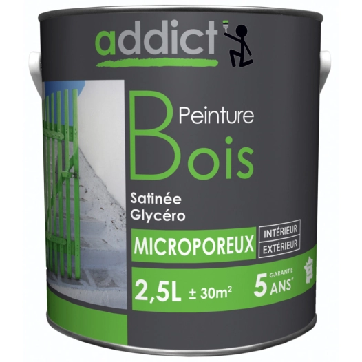 Peinture Bois 2.5 litres galet - ADDICT
