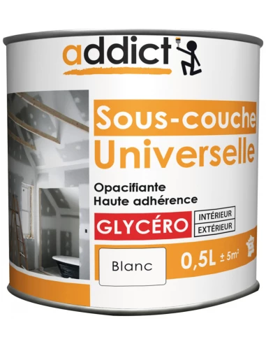 Peinture Sous-couche universelle 0.5 litre blanc - ADDICT