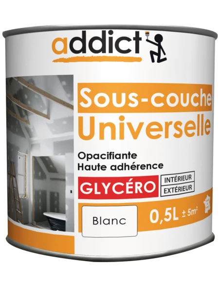 Peinture Sous-couche universelle 0.5 litre blanc - ADDICT
