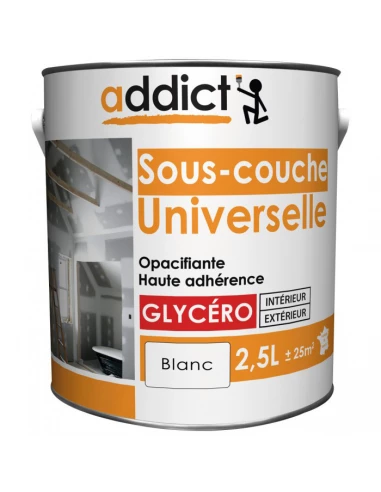 Peinture Sous-couche universelle 2.5 litres blanc - ADDICT