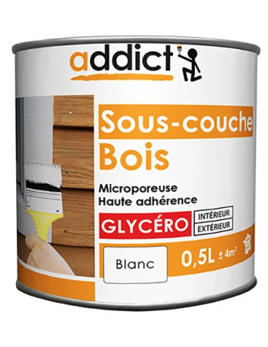 Peinture Sous-couche bois 0.5l blanc - ADDICT
