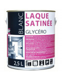 Peinture Laque Glycero Satinée 2.5 litres Blanc - BATIR - 3661521111827 -  - 103858