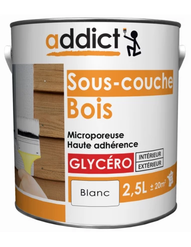 Peinture Sous-couche bois 2.5l blanc - ADDICT