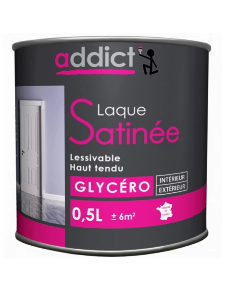 Peinture Laque glycéro satin 0.5 litre ton bois - ADDICT