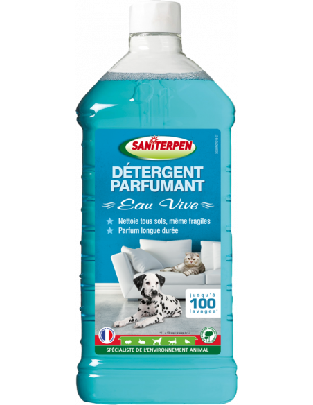 Détergent Saniterpen Eau Vive Nettoyant désodorisant puissant, parfum frais - COFRA