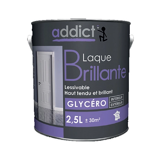 ADDICT Laque glycéro brillant_2_5l_blanc_casse - ADDICT