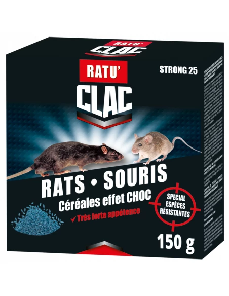 Clac Raticide Cereales Ef Choc 150g - CLAC