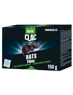 Raticide en pâte pour rats Clac 150g