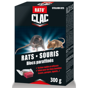 Clac Raticide Rats Souris Blocs150g - CLAC