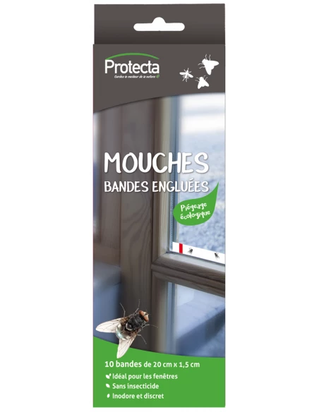 Mouches Etui 10 Bandes Adhesives - PROTECTA