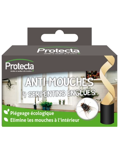 Anti Mouches Serpentins Etui De 4 - PROTECTA