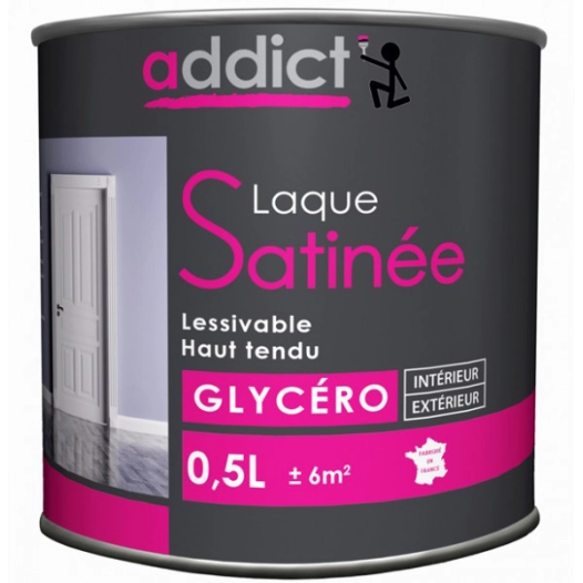 ADDICT Laque glycéro satin_0_5l_cendre - ADDICT