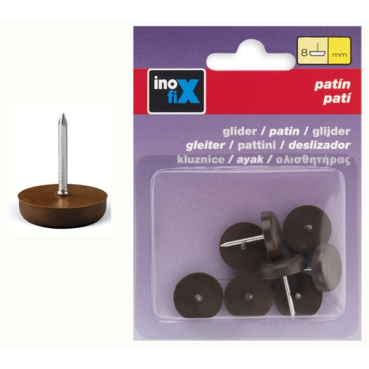 Patin Plastiqx8 Clou Diam 18mm Marr - INOFIX