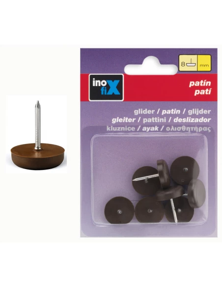 Patin Plastiqx8 Clou Diam 15mm Marr - INOFIX