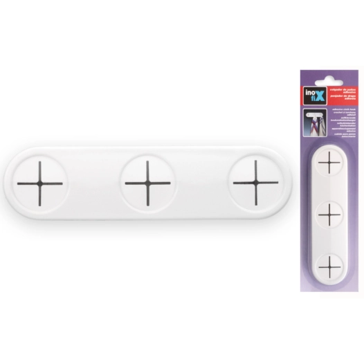 Patere Torchons De Cuisine Adhesive Blanche (BLISTER) Inofix