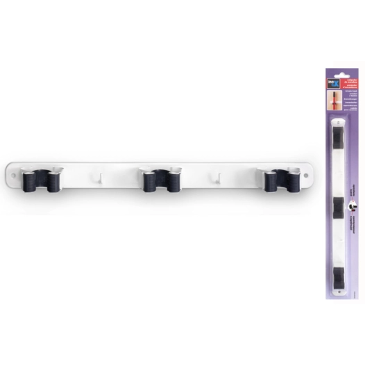Support Pour 3 Balais Blanc - INOFIX