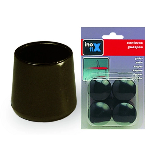 Embout Rondx4 Plas Pour Diam40 Noir - INOFIX