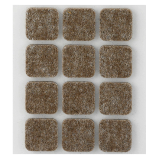 Patin Feutre Lainex12 Adh 22x22mm - INOFIX