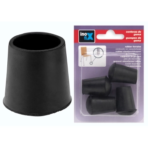 Embout Caoutchoux4 Pour Diam18 Noir - INOFIX
