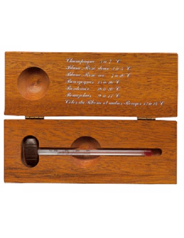 Thermomêtre pour Vin en Coffret Bois - STIL