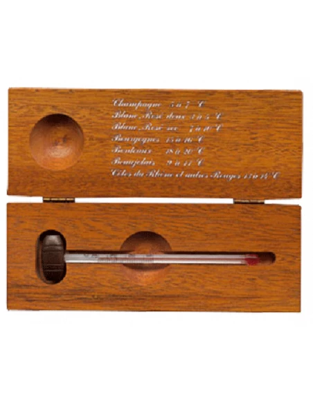 Thermomêtre pour Vin en Coffret Bois - STIL