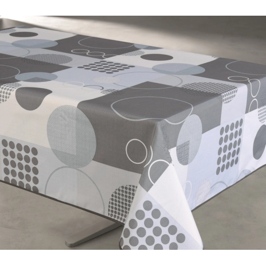 Toile Cirée Prestige Zoé 140cmx15ml Anthracite - ACCESS DECO