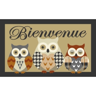 Tapis Velvet Chouette 45x75 - MERCURY