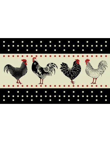 Tapis Velvet Poule 1 45x75cm sur cintre - MERCURY