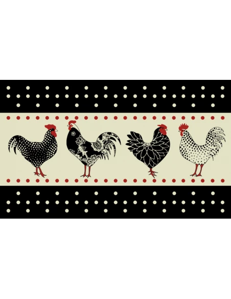 Tapis Velvet Poule 1 45x75cm sur cintre - MERCURY