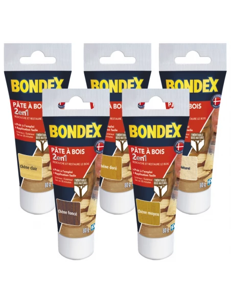 Pate A Bois Chene Dore Tube 80g - BONDEX
