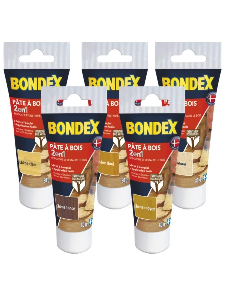 Pate A Bois Naturel Tube 80g - BONDEX