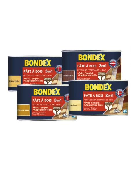 Pate A Bois Chene Moyen 250g - BONDEX