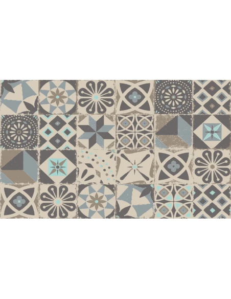 Tapis Velvet Car Cim Blue Taup45x75 - MERCURY