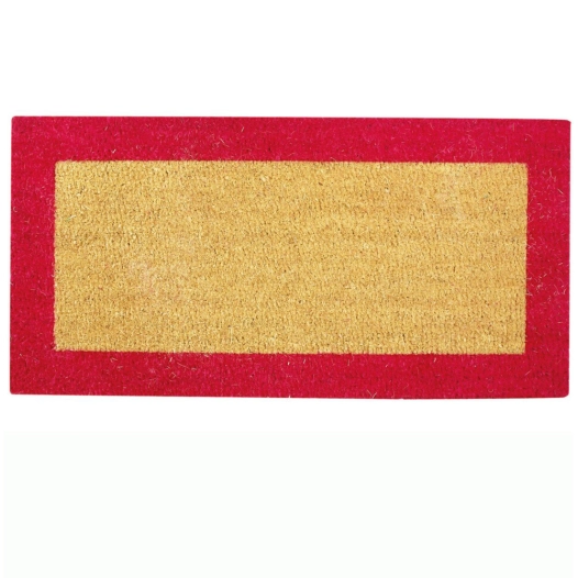 Tapis Coco Bicolor Rouge 40x80 - BTB TAPIS BENOIT