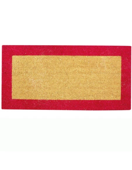 Tapis Coco Bicolor Rouge 40x80 - BTB TAPIS BENOIT