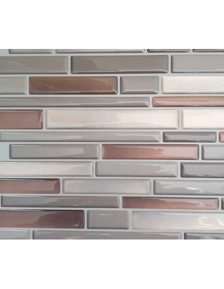 Carrelage Adhesif 3d Parement Taupe - ACCESS DECO