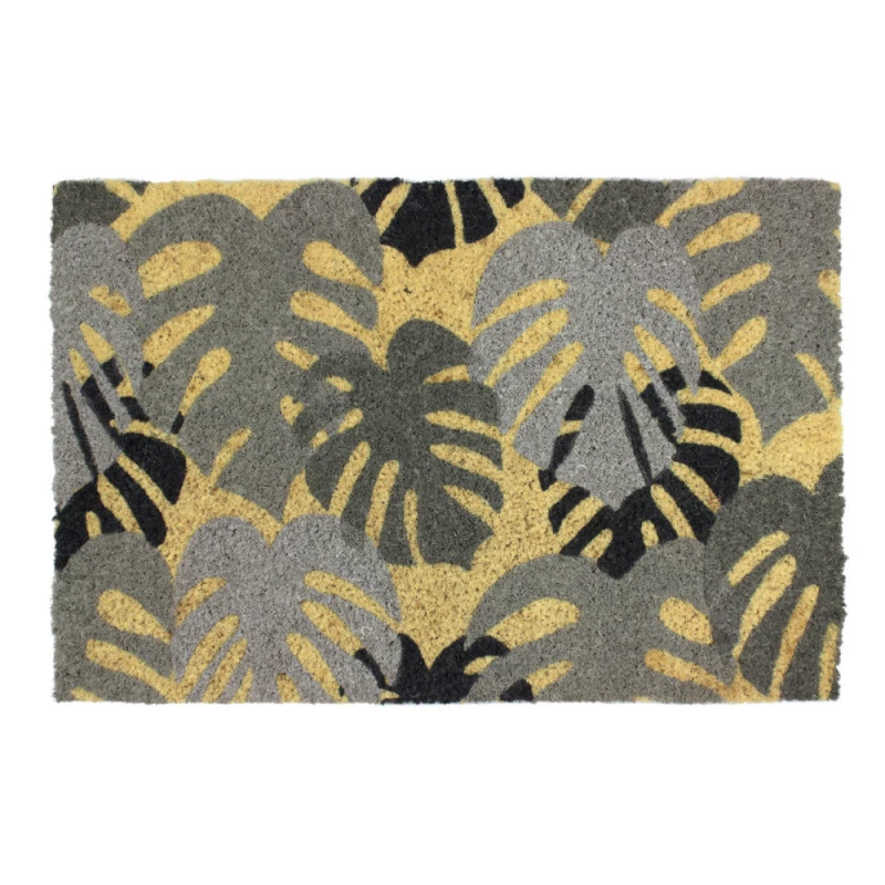 DECORMAT Tapis brosse coco_feuillage_40x60cm - DECORMAT