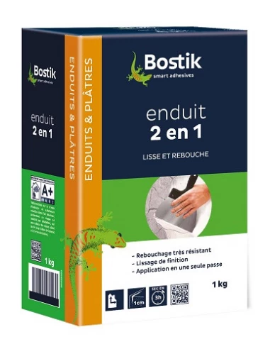 BOSTIK Enduit 2-en-1 poudre_1kg - BOSTIK