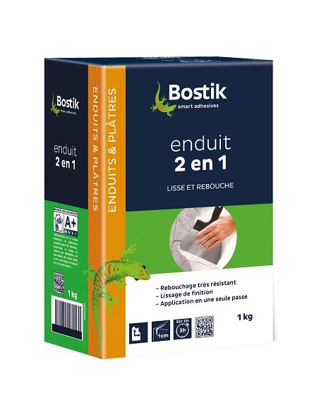 BOSTIK Enduit 2-en-1 poudre_1kg - BOSTIK