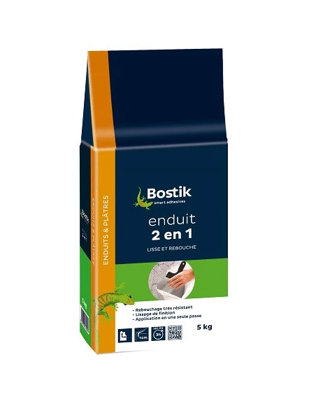 BOSTIK Enduit 2-en-1 poudre_5kg - BOSTIK