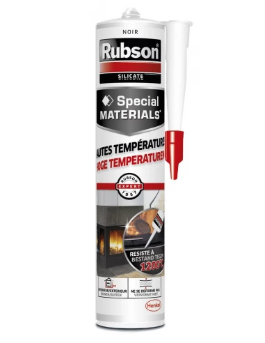 Mastic Special Materiaux Haute Temperature Noir - RUBSON