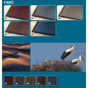 DECORMAT Tapis Faro gris 40x60cm - DECORMAT