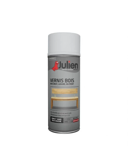 Aerosol Vernis Bois Incolore Brillant 400ml - JULIEN
