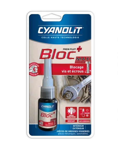 Bloc + Max Resine Freinage 10ml - CYANOLIT