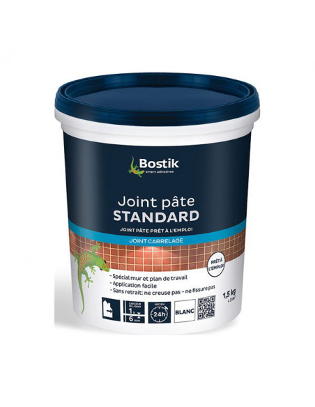 BOSTIK Joint pâte 1.5kg blanc - BOSTIK