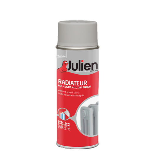 Peinture Radiateur Laque Satin Gri Bet400ml - JULIEN