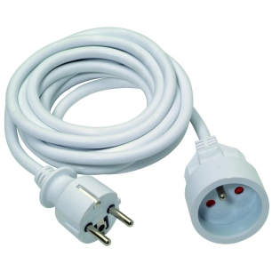 Rallonge Elec 3g1.5 Pvc 3m Blanc - PROFILE