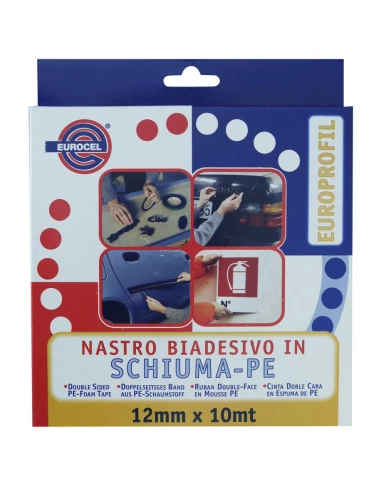 Adhesif Double Fac Noir Techn12x10 - EUROCEL