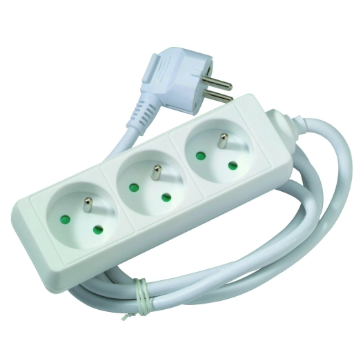 Multiprise X3 Blanc 1.5m - PROFILE